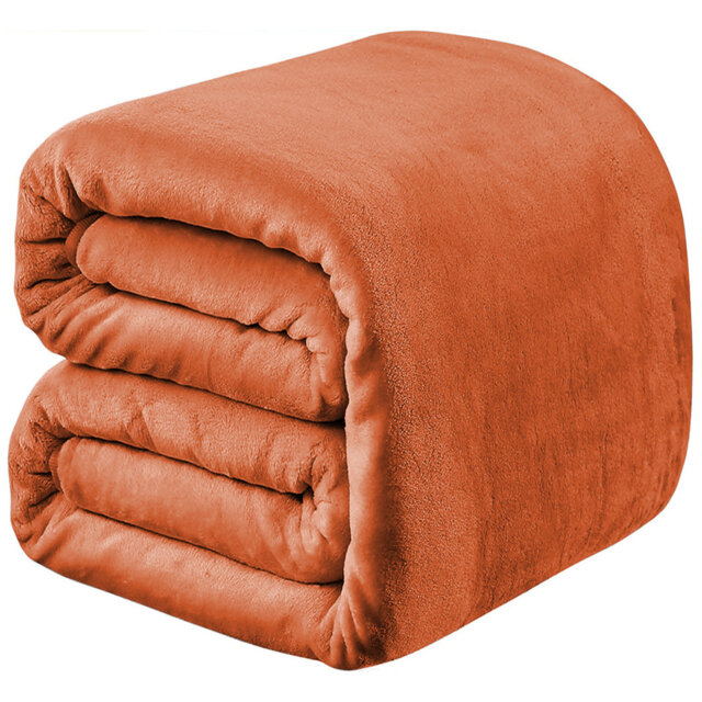 Soft & Cozy Faux Fur Reversible Fleece Throw Blanket
