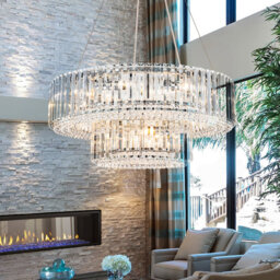 12 - Light Modern Tiered Crystal Chandelier