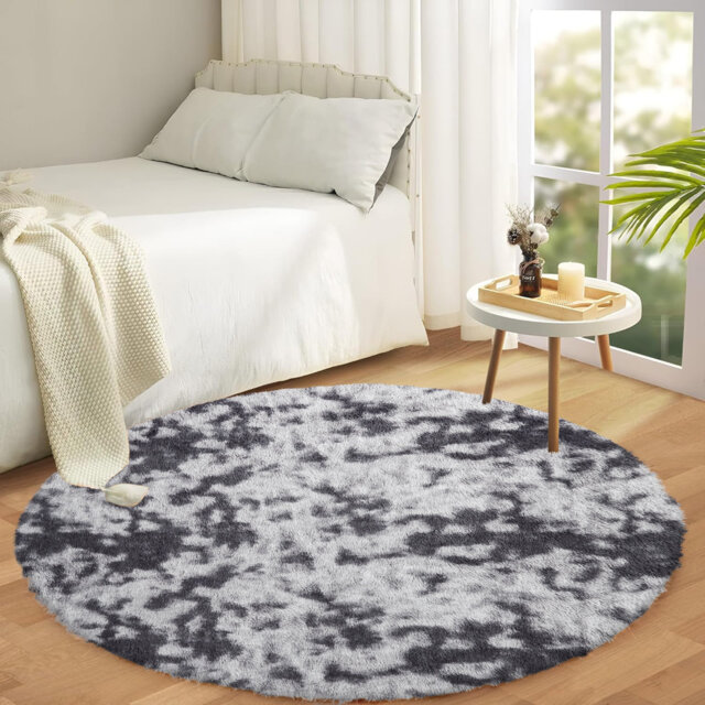 Round Shaggy Area Rug â Ultra-Soft Plush High-Pile Rug For Living Room And Bedroom