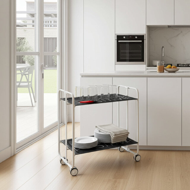 Ambrea Metal Bar Cart