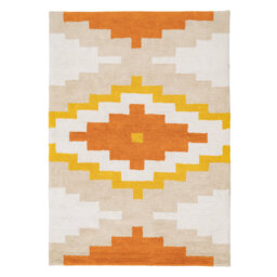 Liamgabriel Machine Tufted Cotton Yellow/Orange/Beige Rug