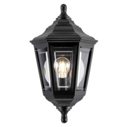 Viesville Black Outdoor Wall Lantern