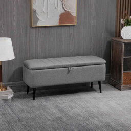 Polyester Upholstered Storage Bench