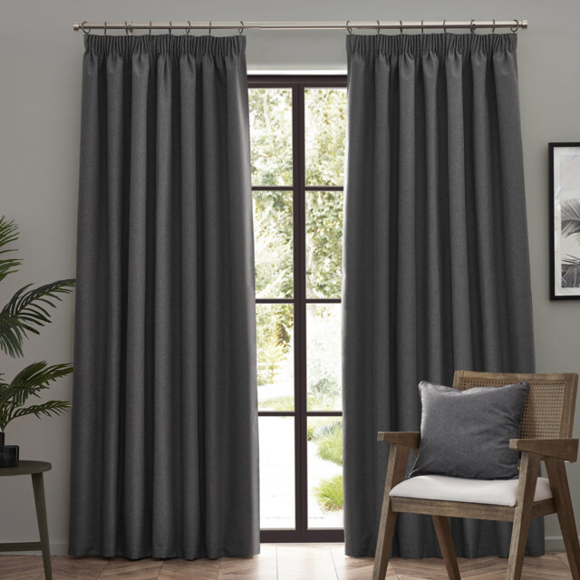 Dawn 100% Blackout Pencil Pleat Curtains