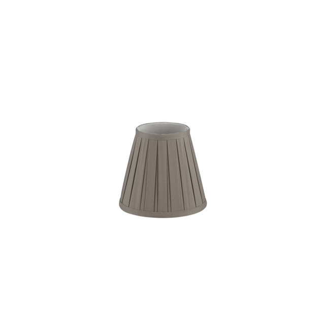 18cm H Polyester Empire Lamp Shade ( Clip On ) in Grey
