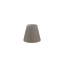 18cm H Polyester Empire Lamp Shade ( Clip On ) in Grey
