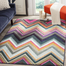 Avenir Pink/Grey Area Rug