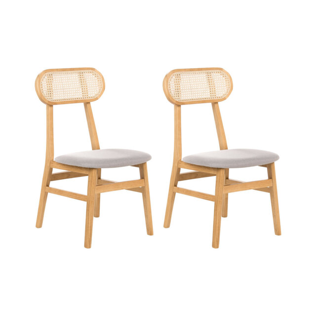 45cm H Polyester Upholstered Side Chair in Brown