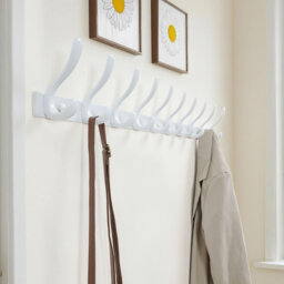 Iron Wall Mounted Required 10 - Hook Wall Mounted Coat Rack