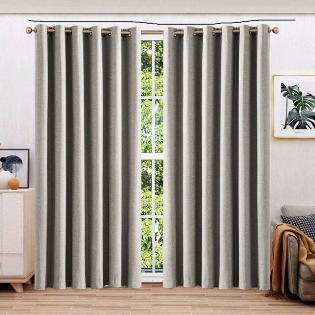 Ayhem Microfiber / Microsuede Blackout Curtain Pair