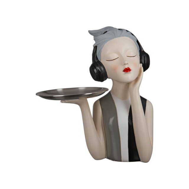 Esteves Girl with Headphones Figurine