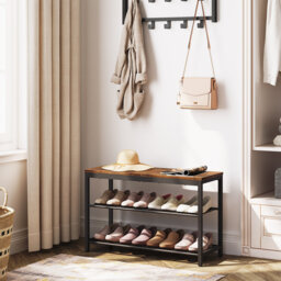Metal, Manufactured Wood Storage Bench