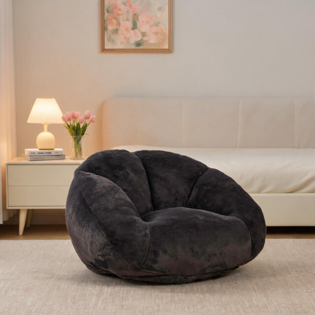 Faux Fur Bean Bag Chair