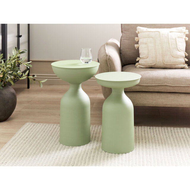 Cidalina Pedestal Side Table Set
