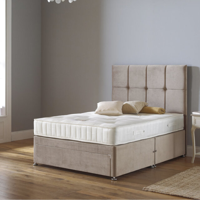 Myer Adams 9 Inch / 22CM Open Coil Mattress Dual Sided with Handle, Tufted, Medium-Firm Feel.