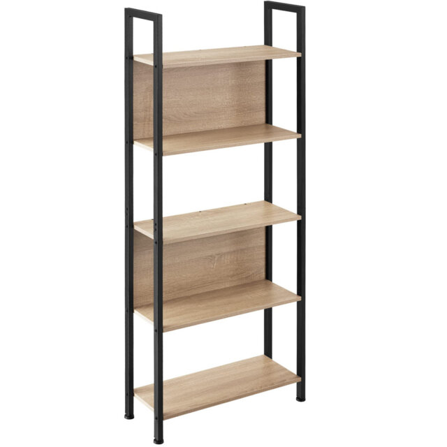Arleta 165.5cm H x 62cm W Metal Etagere Bookcase