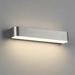 UltraBeam 12 Watt Brushed Aluminium Up and Down Indoor LED Wall Light - 1200 Lumens - Width 450mm