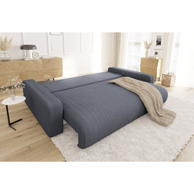 Emma Sleeper Sofa Bed with storage Cord Fabric