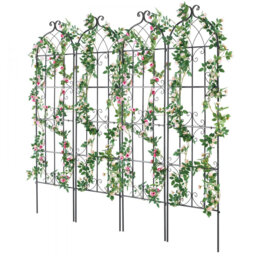 Metal Garden Trellis for Climbing Plant Support 50.8 cm Rustproof