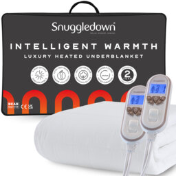 Snuggledown Intelligent Warmth Heated Blanket Topper, 9 Heat Settings Under Blanket