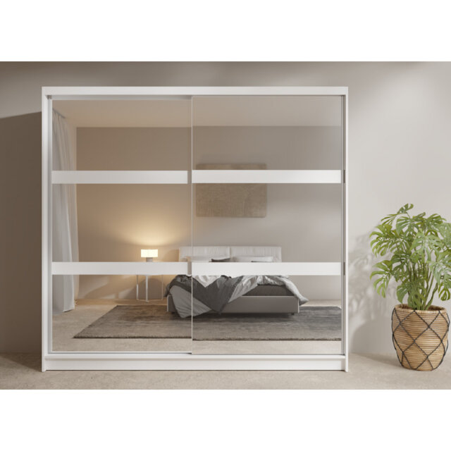 FINO 12 SLIDING WARDROBE (2D) W10200-WHITE W10200-WHITE 12-FSC B