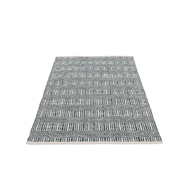 Oregan Handwoven Cotton Dark Green Rug