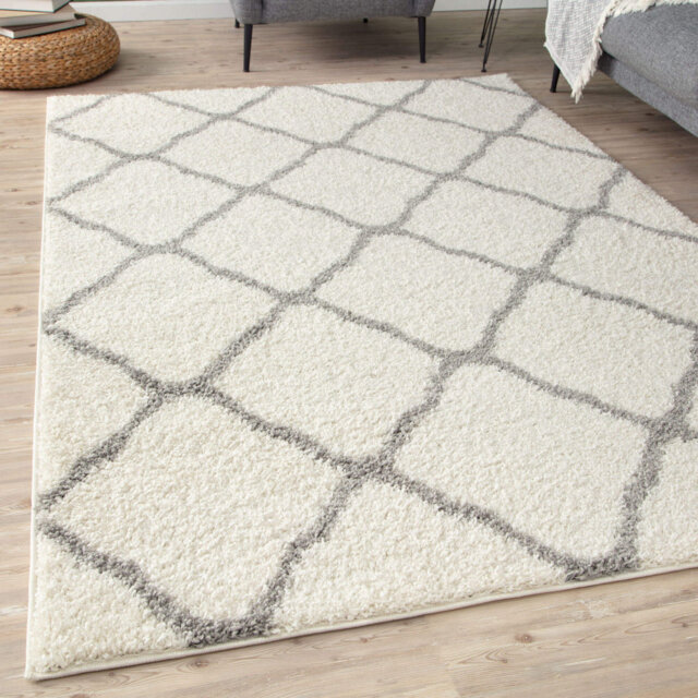 Myshaggy Collection Rugs Moroccan Design in Ivory