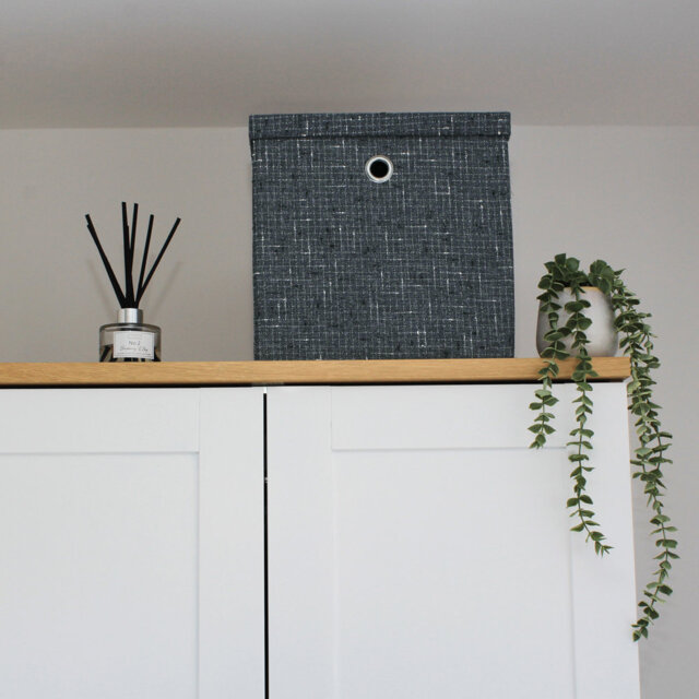 JVL Fabric Decorative Basket