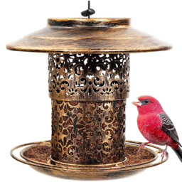 Metal Hanging Decorative Bird Feeder