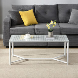 100cm Glass Top Console Table