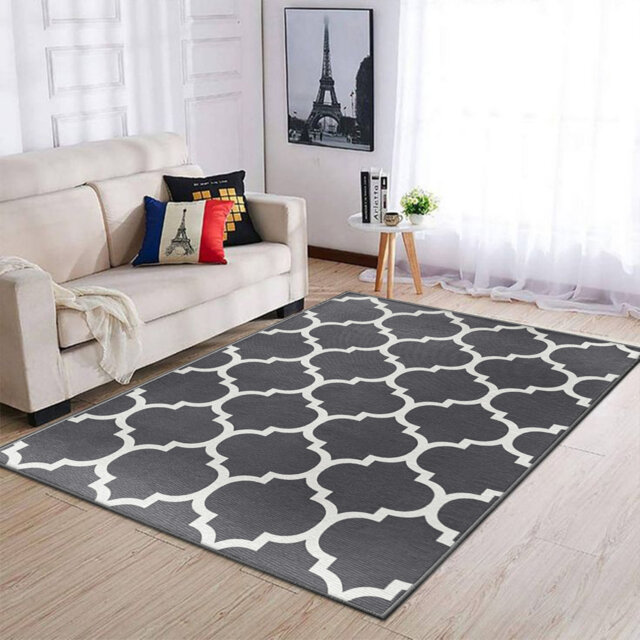Contemporary Soft Plush Decorative Carpet for Home Abstract Machine Printed  Area Rug