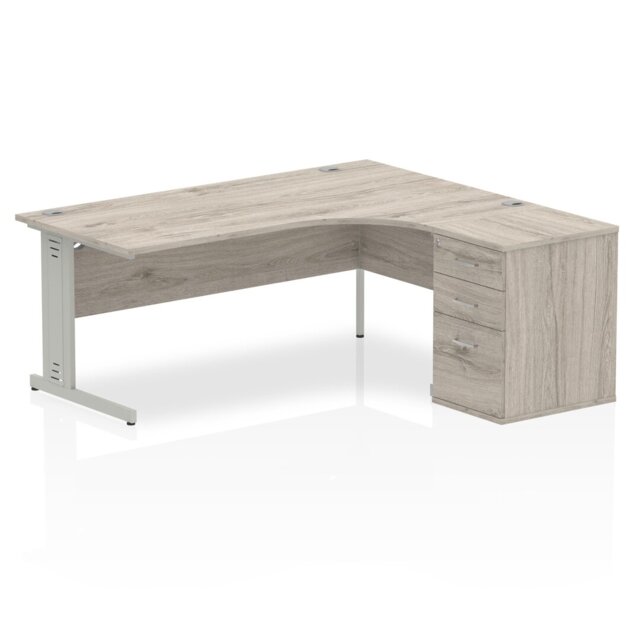 Zetta Metal Base Executive Desk