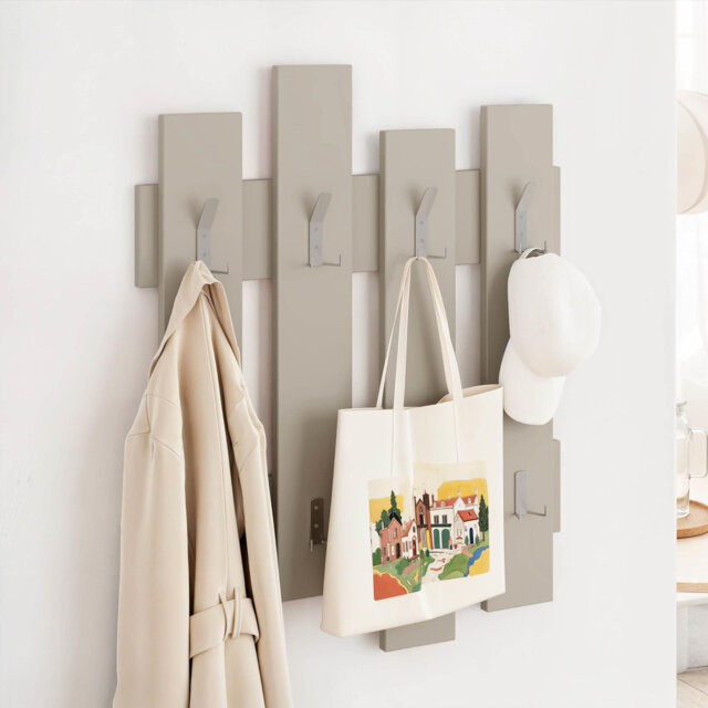 Defeo Wall 8 - Hook Wall Mounted Coat Rack