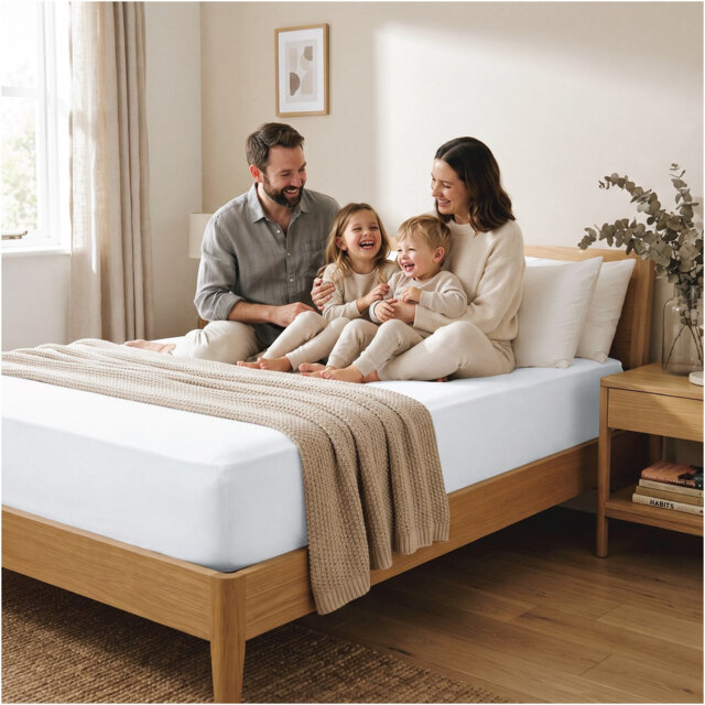 Pelletier 200 Thread Count Polyester Fitted Sheet, Soft & Durable Bed Sheet