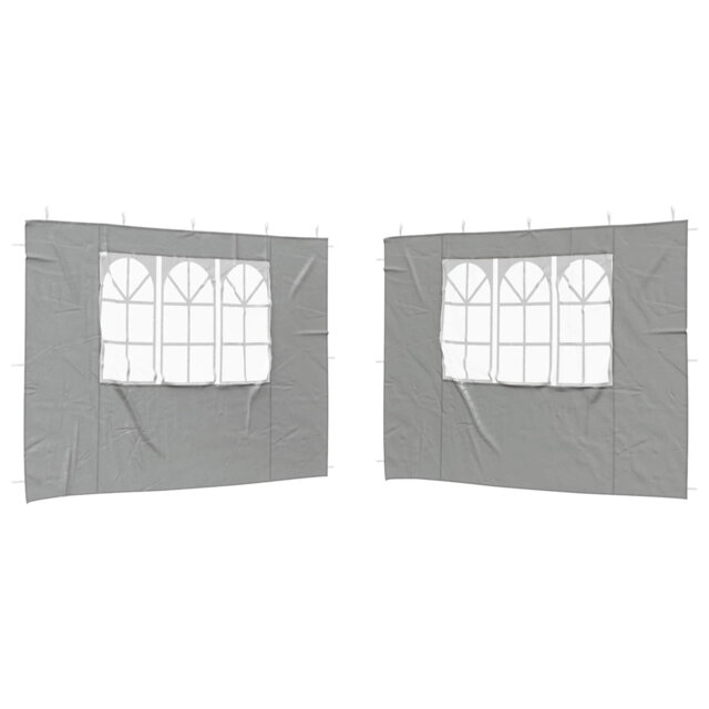 vidaXL 2x Party Tent Sidewall Outdoor Garden Canopy with Window Multi Colours