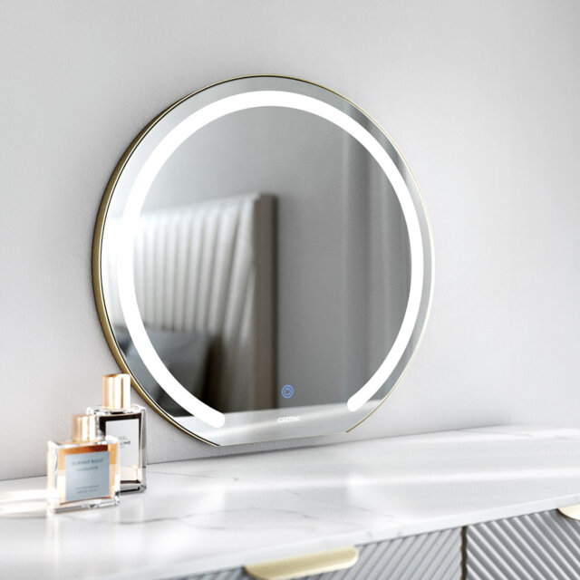 Iron Round Mirror