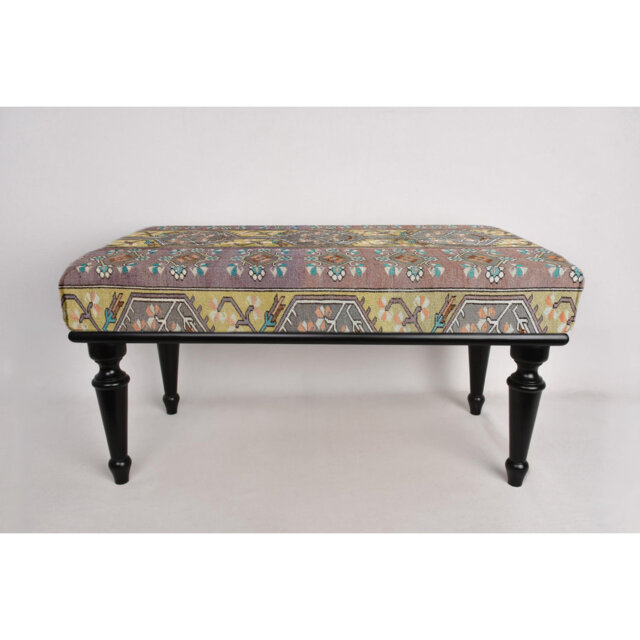 Cotton Upholstered Bench