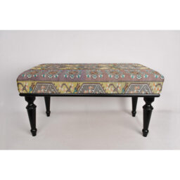 Cotton Upholstered Bench