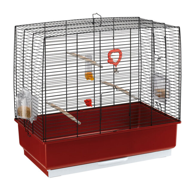 55cm Flat Top Table Top Bird Cage with Perch