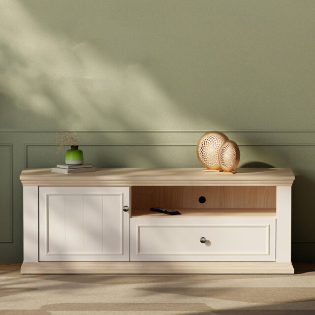 Pontypool TV Unit with Drawer & Open Shelf Console