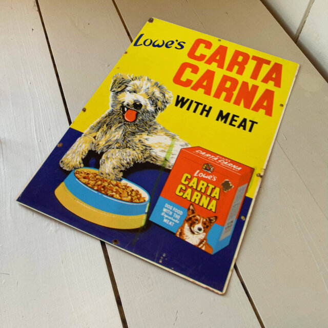 Kaleis Lowes Carta Carna with Meat Dog Food Wall Décor