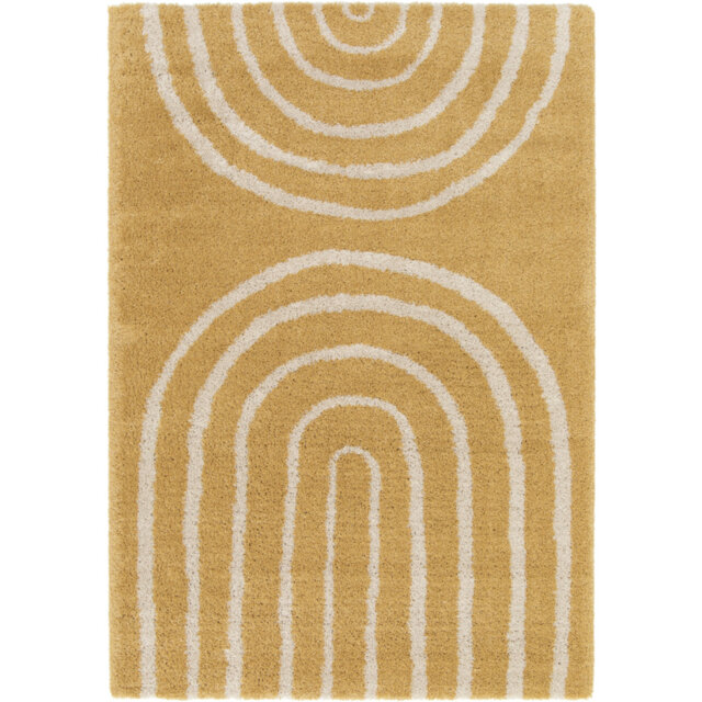 Amitai Geometric Mustard Area Rug