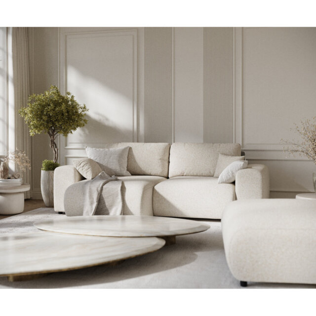 Corner Sofa with square arms