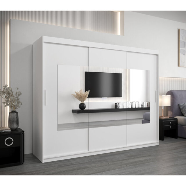 Arunima 3 Door Manufactured Wood Wardrobe