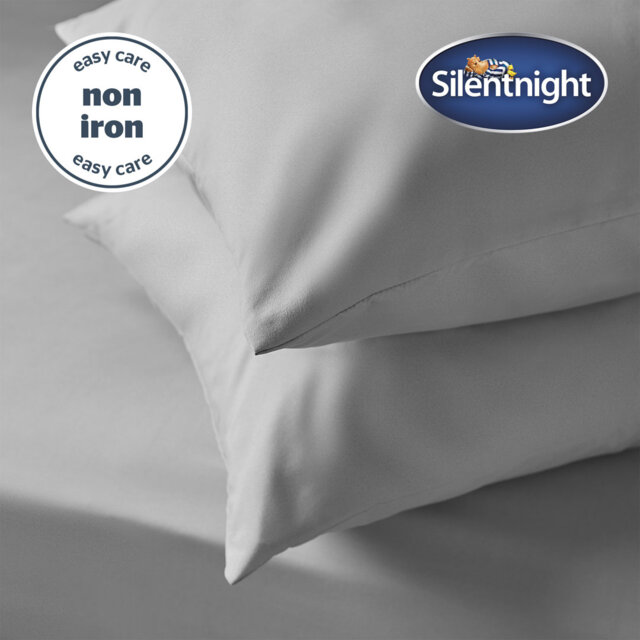 Silentnight Supersoft Plain Microfibre Housewife Pillowcase