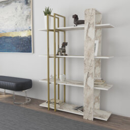 Ostergren 160cm H x 120cm W Stainless Steel Standard Bookcase
