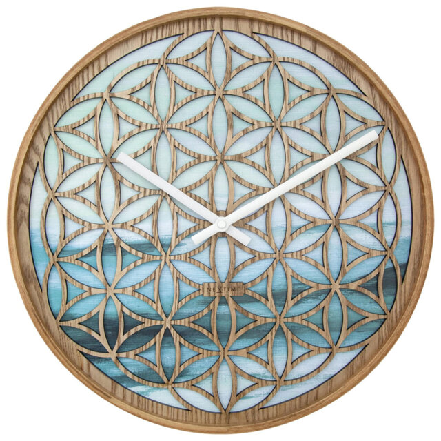 Peace & Calm Solid Wood Wall Clock