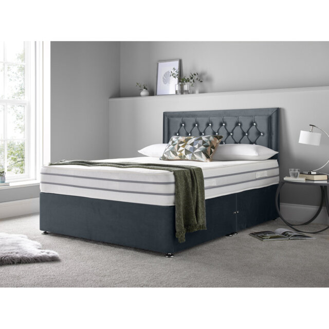 Muskingum Upholstered Bed with Mattress