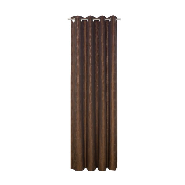 Alderete Cotton Blend Eyelet Curtain single Panel, opaque