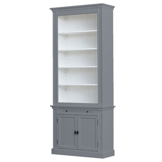 Mckernan 240cm H x 100cm W Solid Wood Library Bookcase